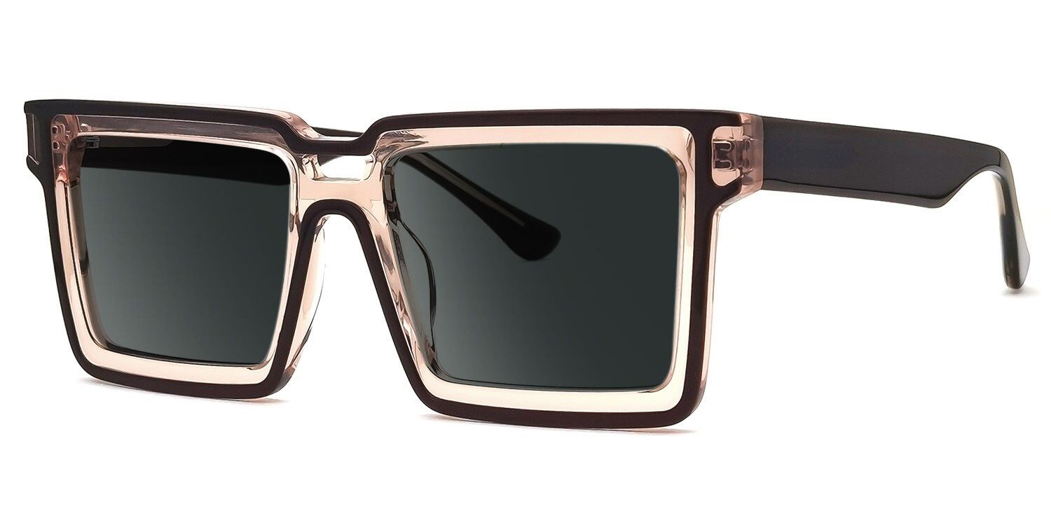Milian Square Brown Sunglasses for Women & Men | ZEELOOL1