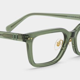 Remy Green Rectangle Glasses5