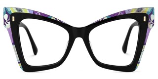 Shauna Cateye Black Glasses0