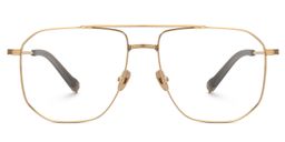Aqua Aviator Gold Glasses0