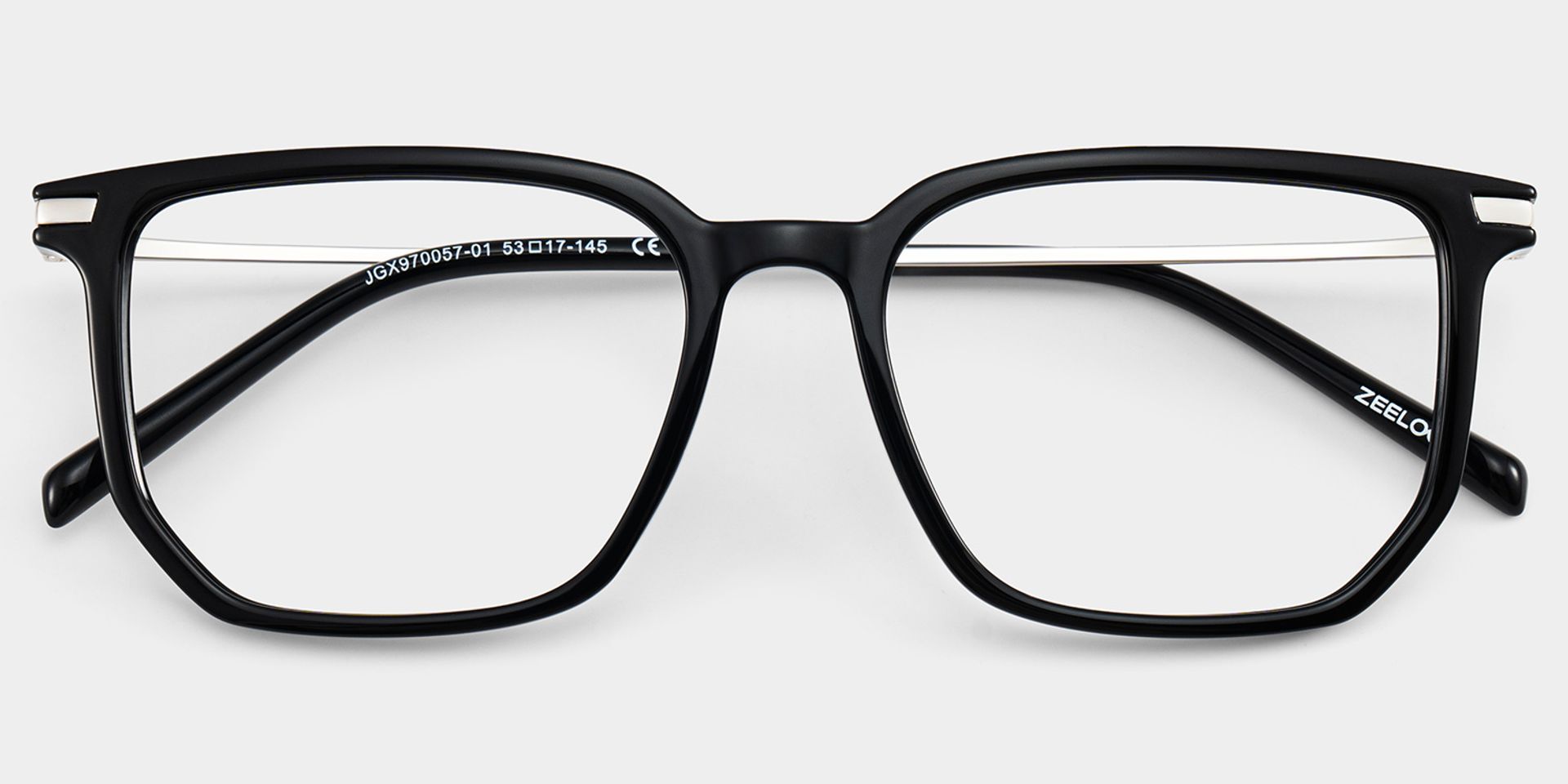 Michelle Black Rectangular Glasses for Men and Guys | ZEELOOL1