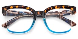 Cadogan Square Blue Tortoise Glasses2
