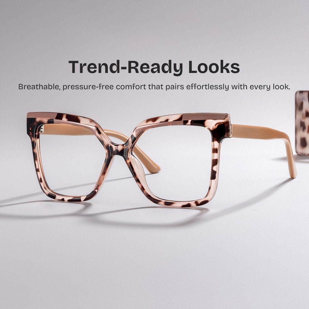 Sevnzel #424D99 GOSPEL01　atmos Ver. Square Eboney Tortoise Frame Glasses Deals -Zeelool Optical