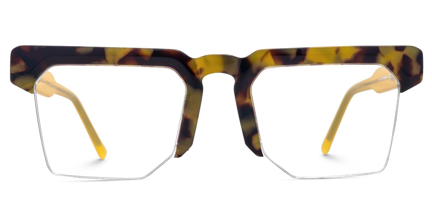 Myles Designer Eyeglasses in Browline Tortoise Frame0
