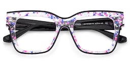 Zerica Square Black Glasses2