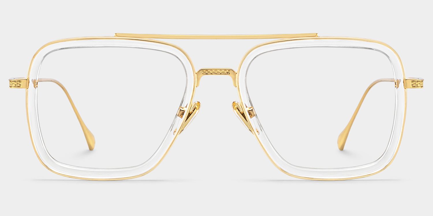 Gifford Aviator Clear Frame Glasses | Zeelool Optical2