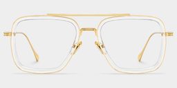 Gifford Aviator Clear Glasses2