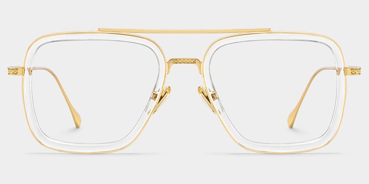Gifford Aviator Clear Glasses
