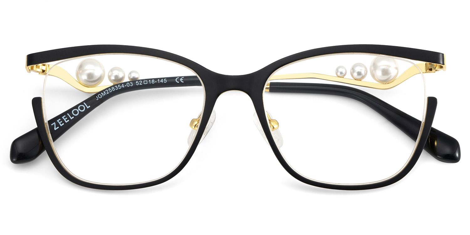 Aria Eyeglasses in Round Black Frame | Zeelool3