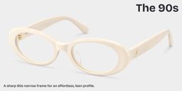 The 90s White Oval Glasses3
