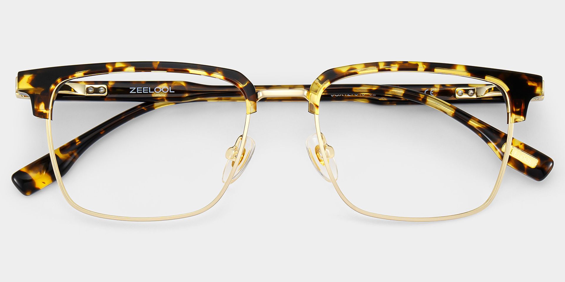 Audrey Tortoise Browline Glasses Frames for Men | ZEELOOL3