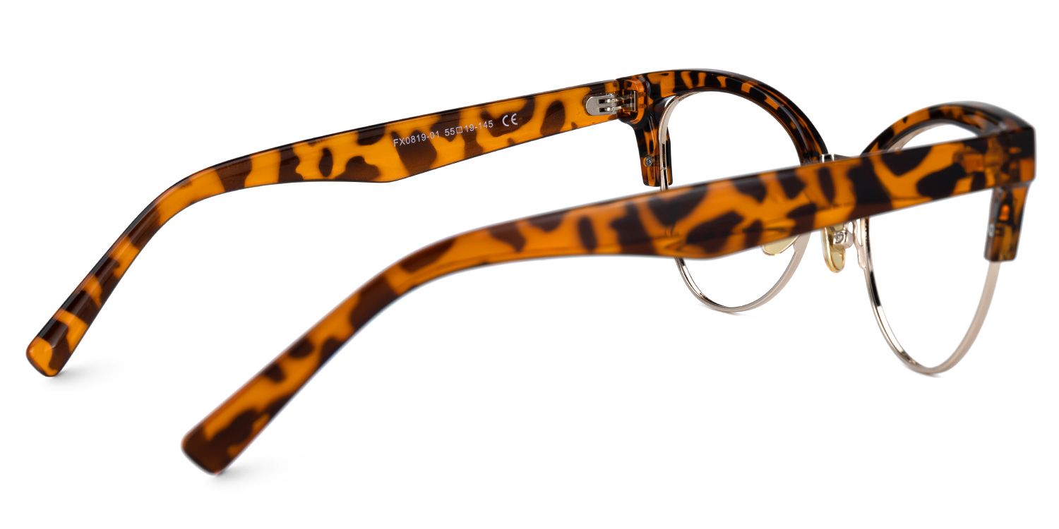Charlene Tortoise Browline Cat Eye Glasses for Women | ZEELOOL4