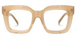 Trinity Square Beige Glasses0