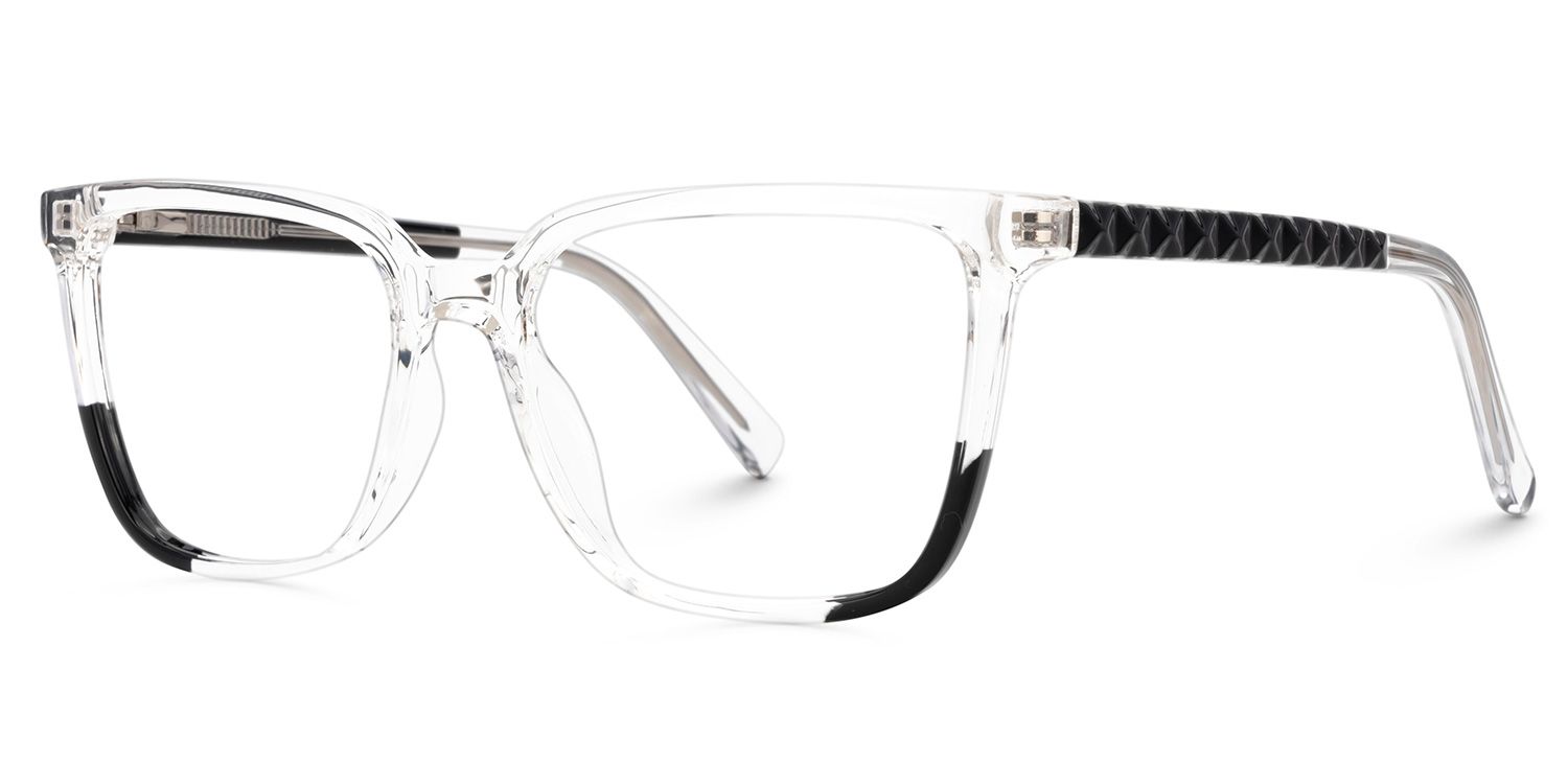 Krissy Clear Eyeglasses in Square Full-Frame  | Zeelool1