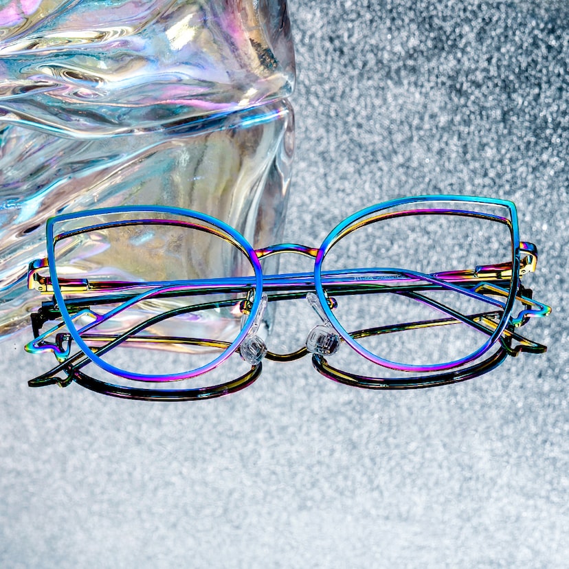 Spivey Cateye Iridescent Glasses