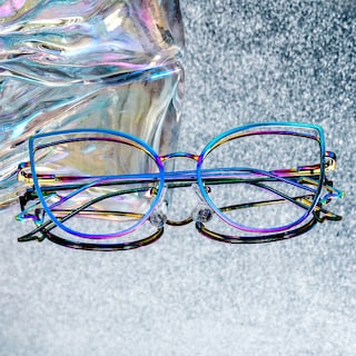 Spivey Cateye Iridescent Glasses0
