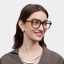 Talia Square Tortoise Glasses1