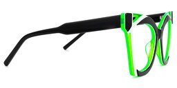 Leticia Cateye Black Glasses2