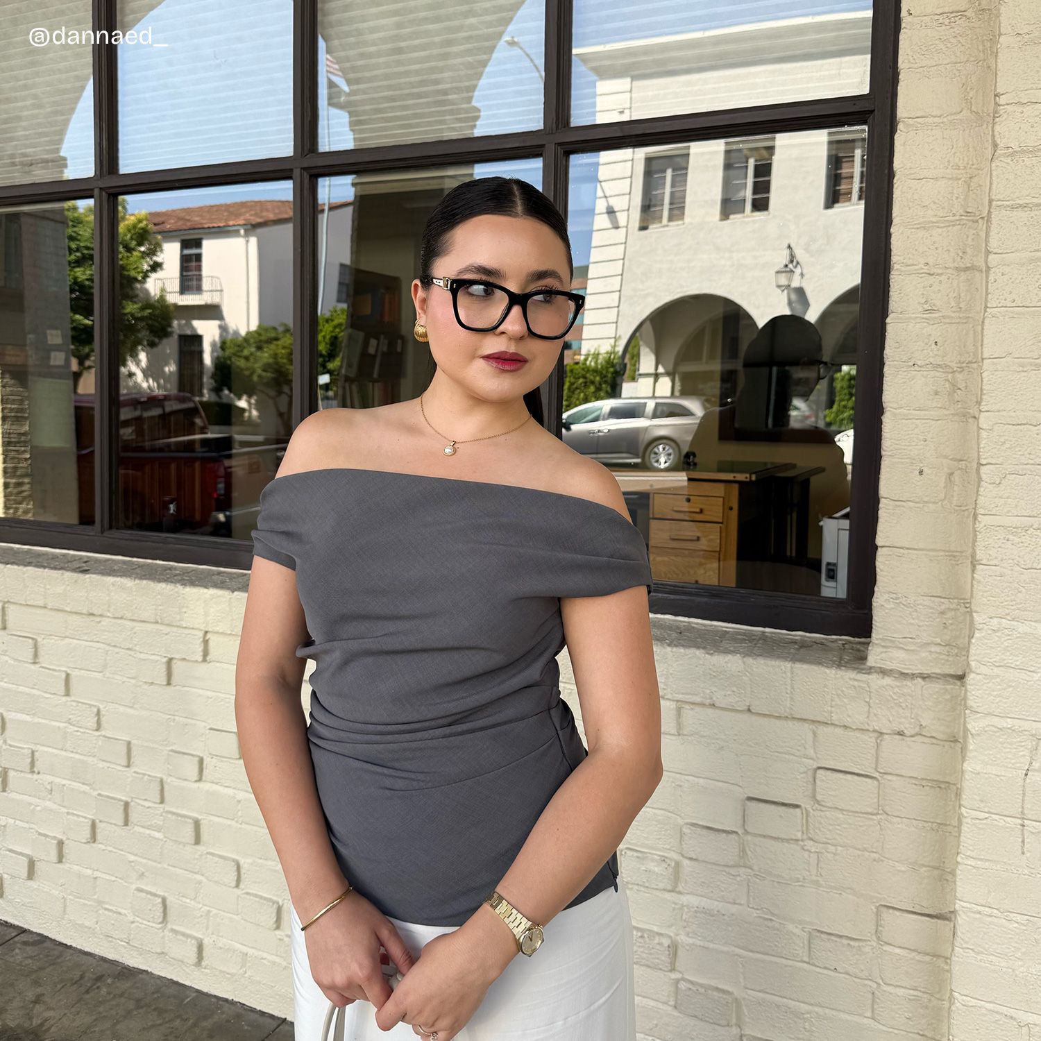 Square Black Eyeglasses- Mae Acetate Frame Glasses7