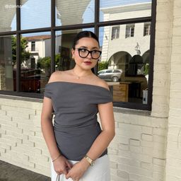 Mae Black Square Glasses7