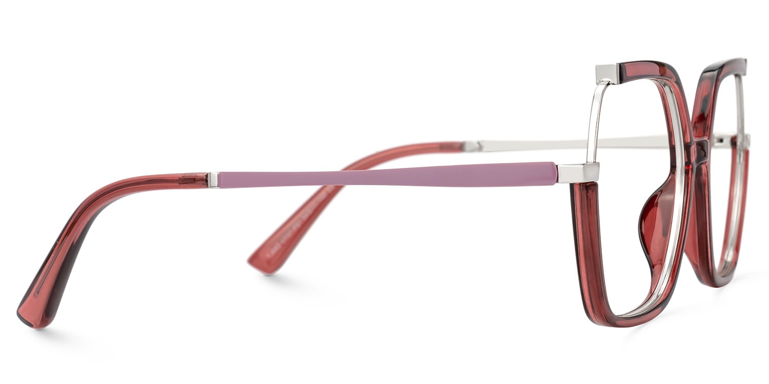 ラム&ティアラ  Square Black Eyeglasses Rory Acetate Frame Glasses