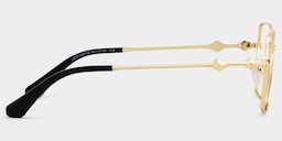 Kayla Geometric Gold Glasses5