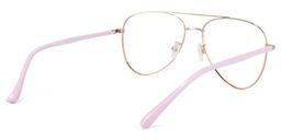 Paige Aviator Rose-Gold Glasses4