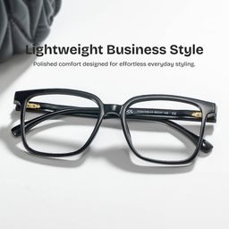 Contreras Square Black Glasses0
