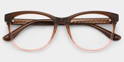 Julia Two-tone Rectangle Glasses1