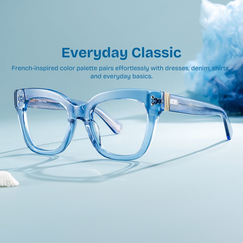 Stella Blue Butterfly Glasses