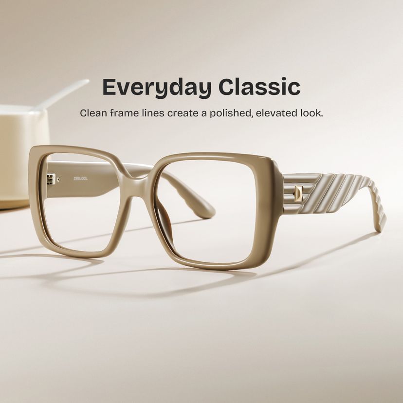 Maya Brown Square Glasses