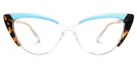Sawida Cateye Two-Tone Glasses0