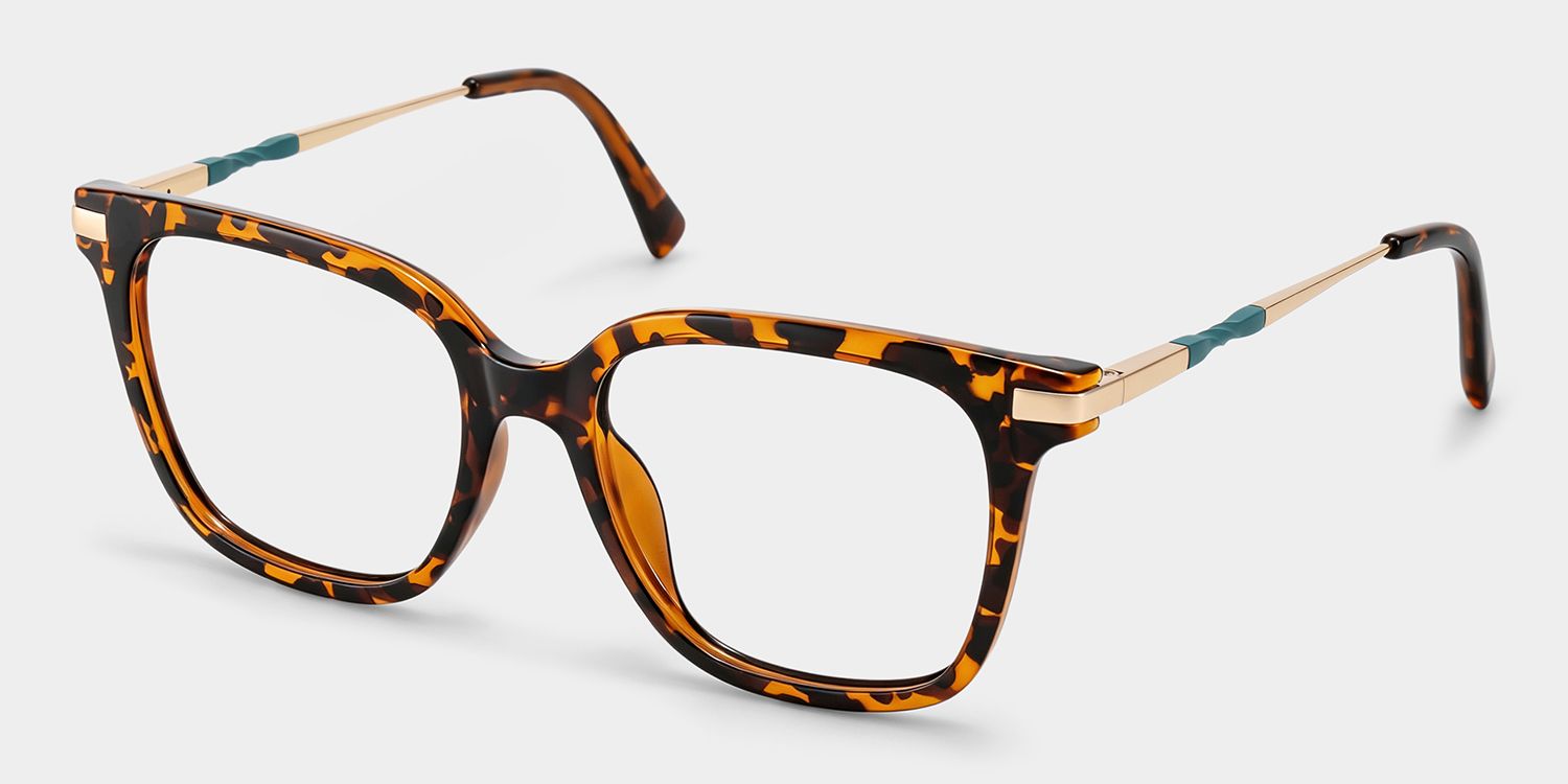 jrmgラルフchiefkeefflexwitme yokosquad Jacqui Square Tortoise Frame Glasses | ZEELOOL