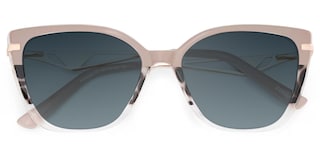 Margret Cateye Tortoise Khaki Sunglasses1