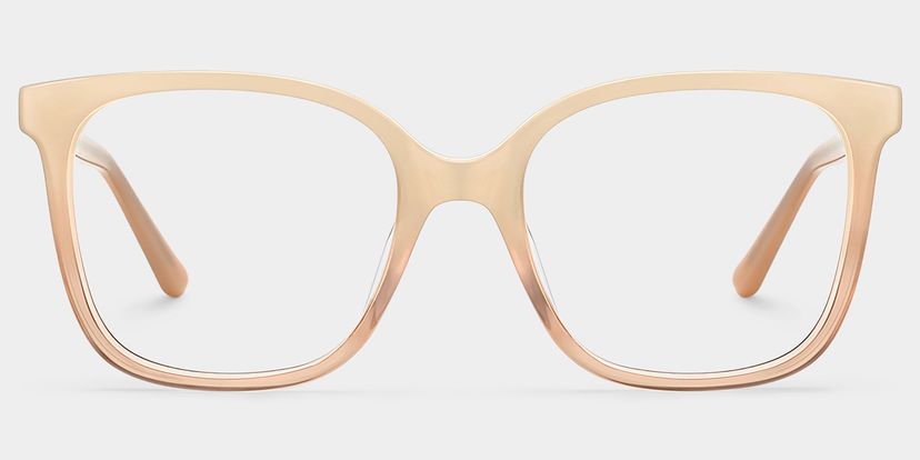 Caroline Beige Square Glasses