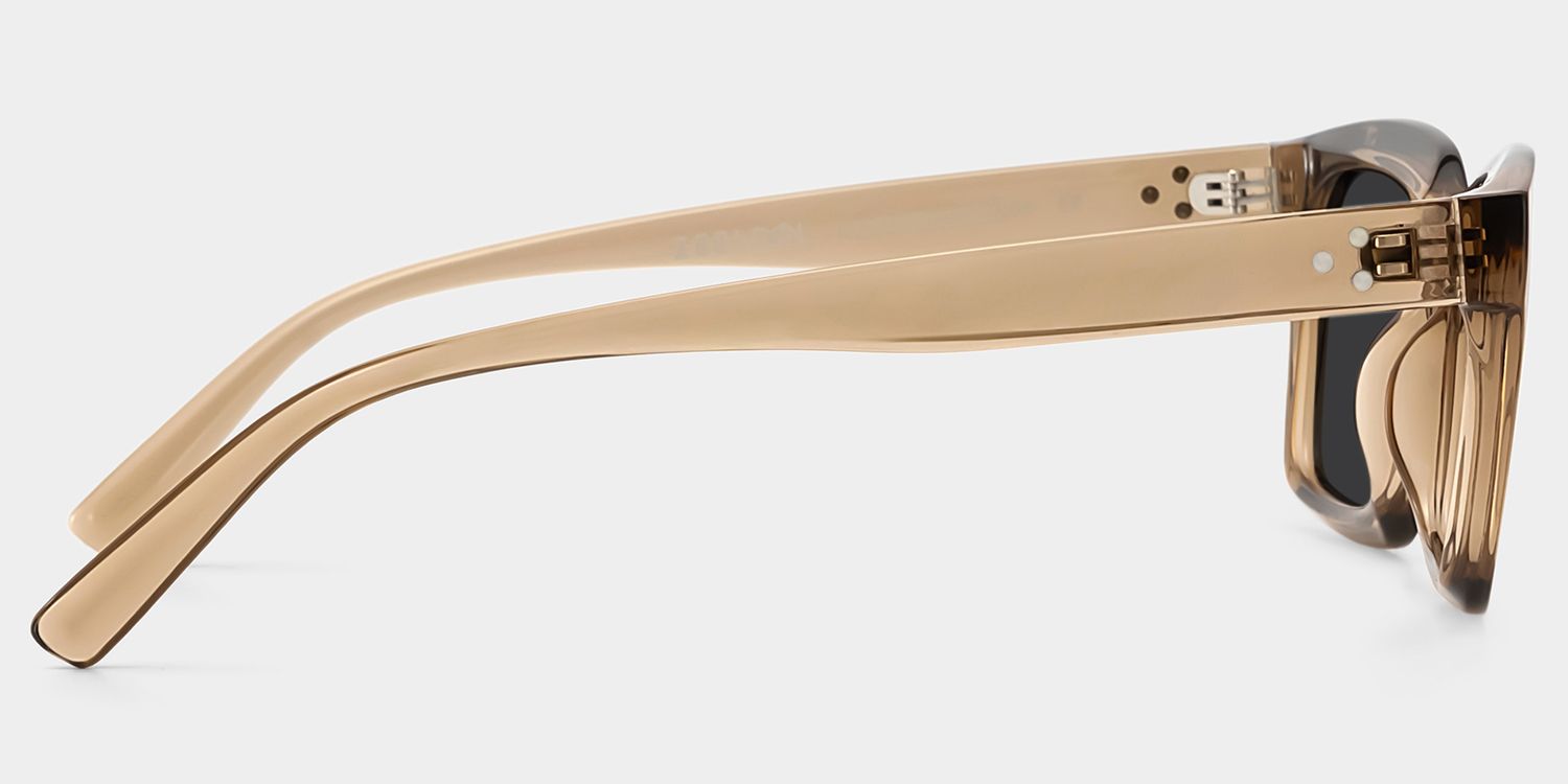 Grover Rectangle Sunglasses and Beige Color Frames3