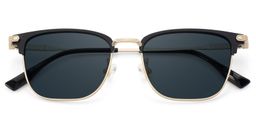 Barrett Browline Gold Sunglasses1