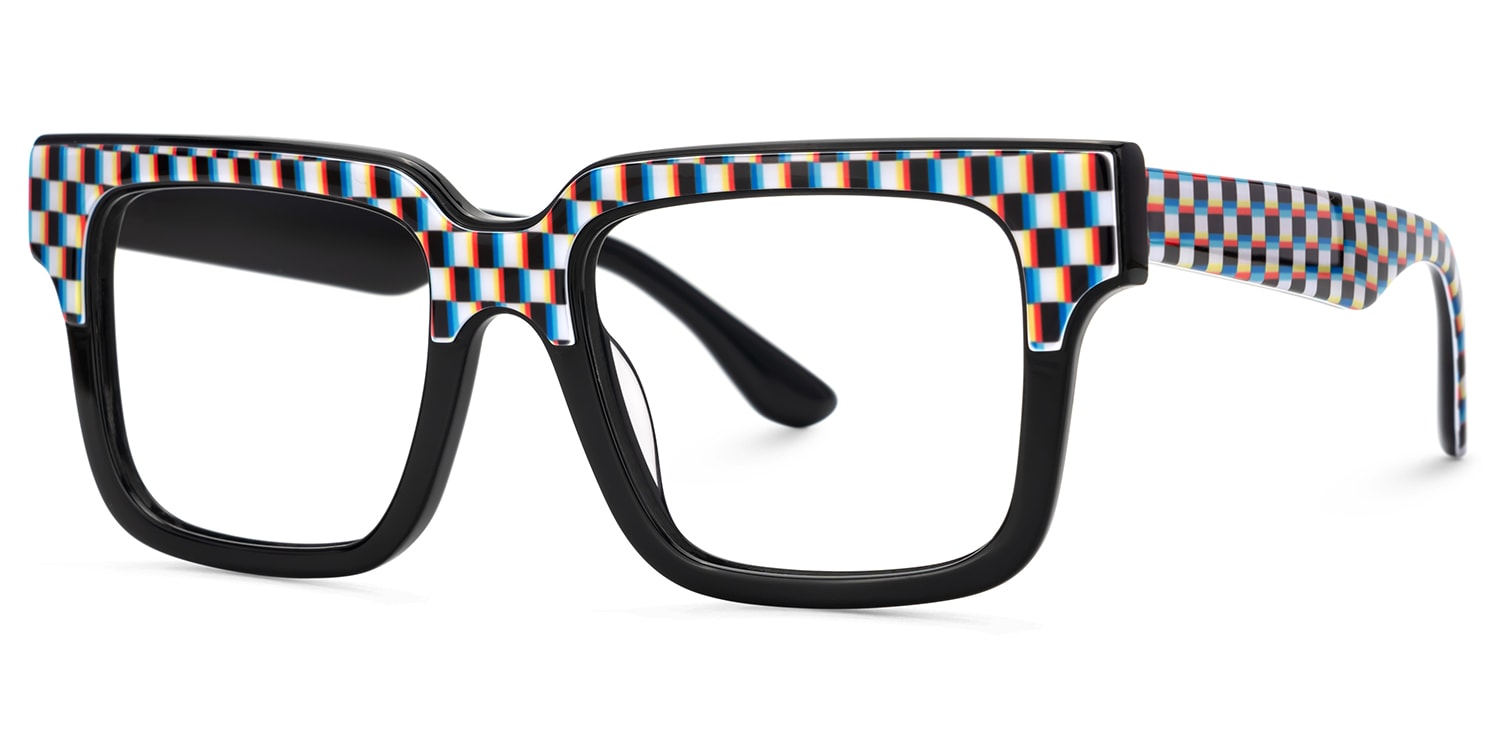 Men's Square Prescription Glasses In Acetate3