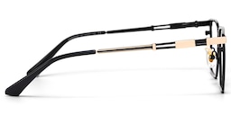 Finn Rectangle Black Glasses3