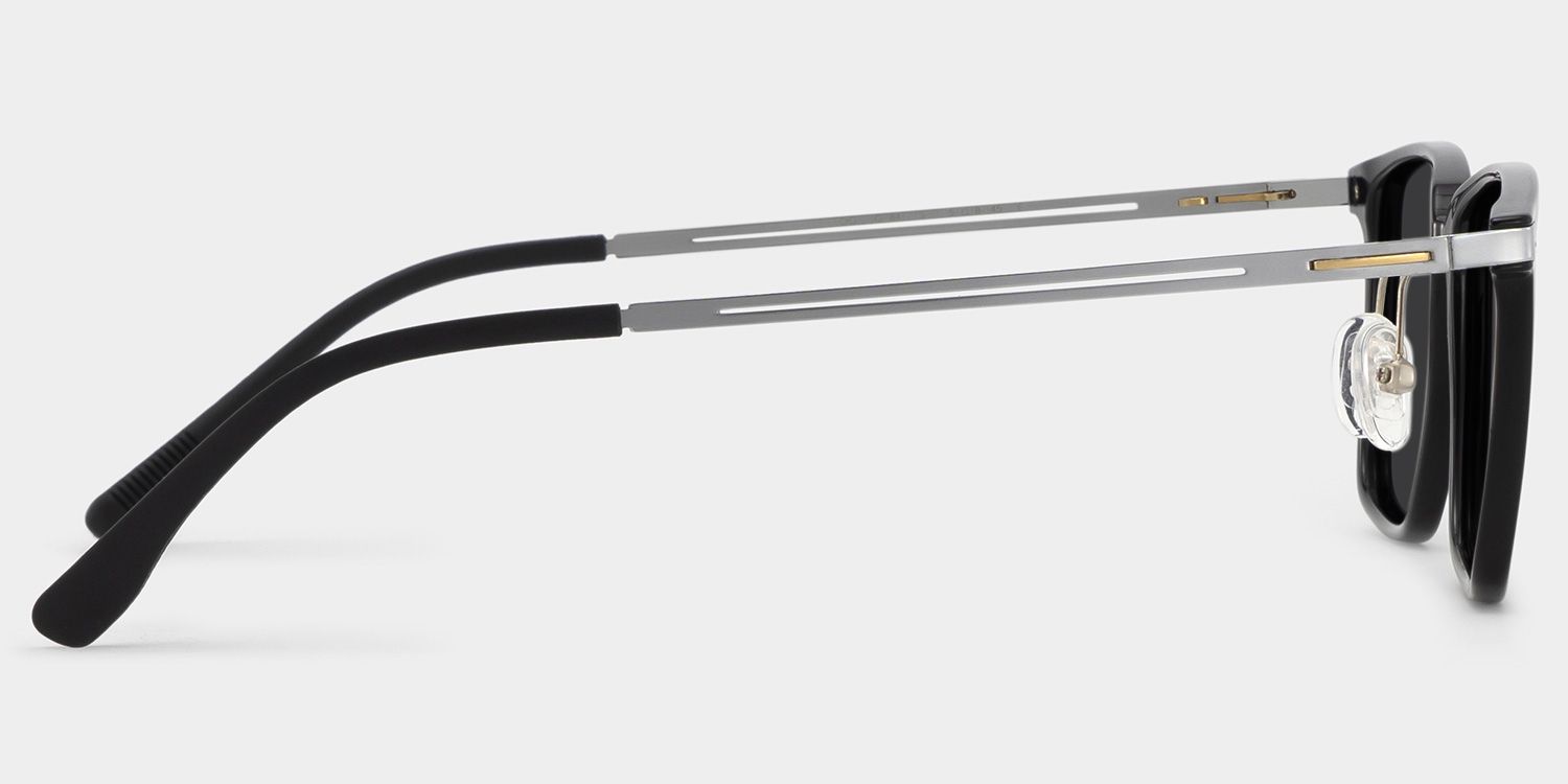 Black Ivonne Rectangle Frame Eyeglasses | Zeelool3