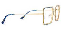 Diva Square Blue Glasses4