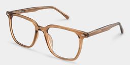 Eliza Light Brown Square Glasses3