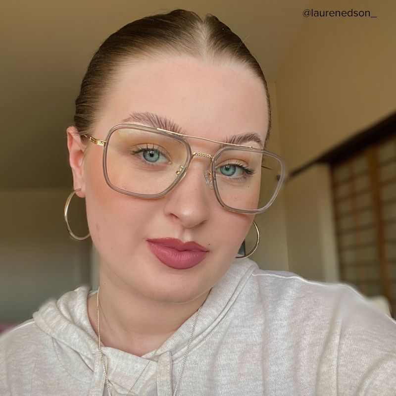 Nayeli Aviator Gray-Gold Glasses | ZEELOOL Canada6