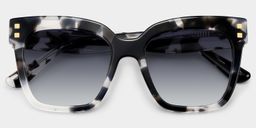 Minguela Gray-Tortoise Square Sunglasses1