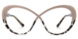 Chasidy Butterfly Two-Tone Glasses0