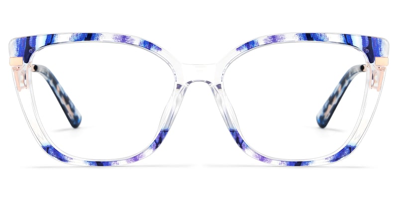 Margret Cateye Blue Glasses good-img
