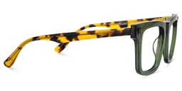 Matthews Square Green Glasses4