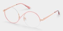 Flozif Round Pink Glasses2