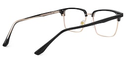 Booker Square Black-Gold Glasses5