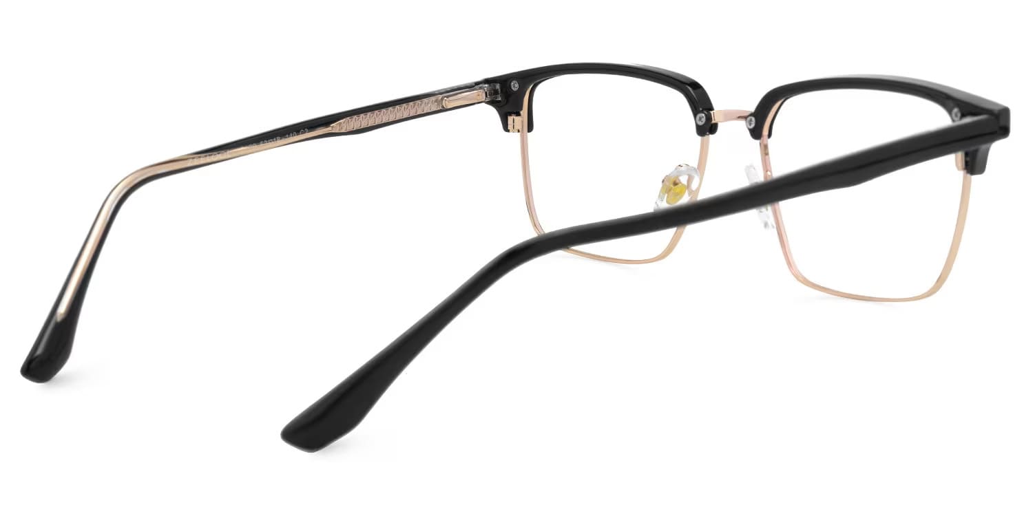 Booker Square Black-Gold Glasses5